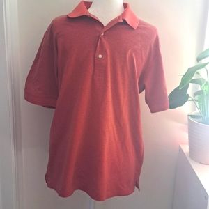 Greg Norman Play Dry Moisture Wicking Rust Red Polo size Medium